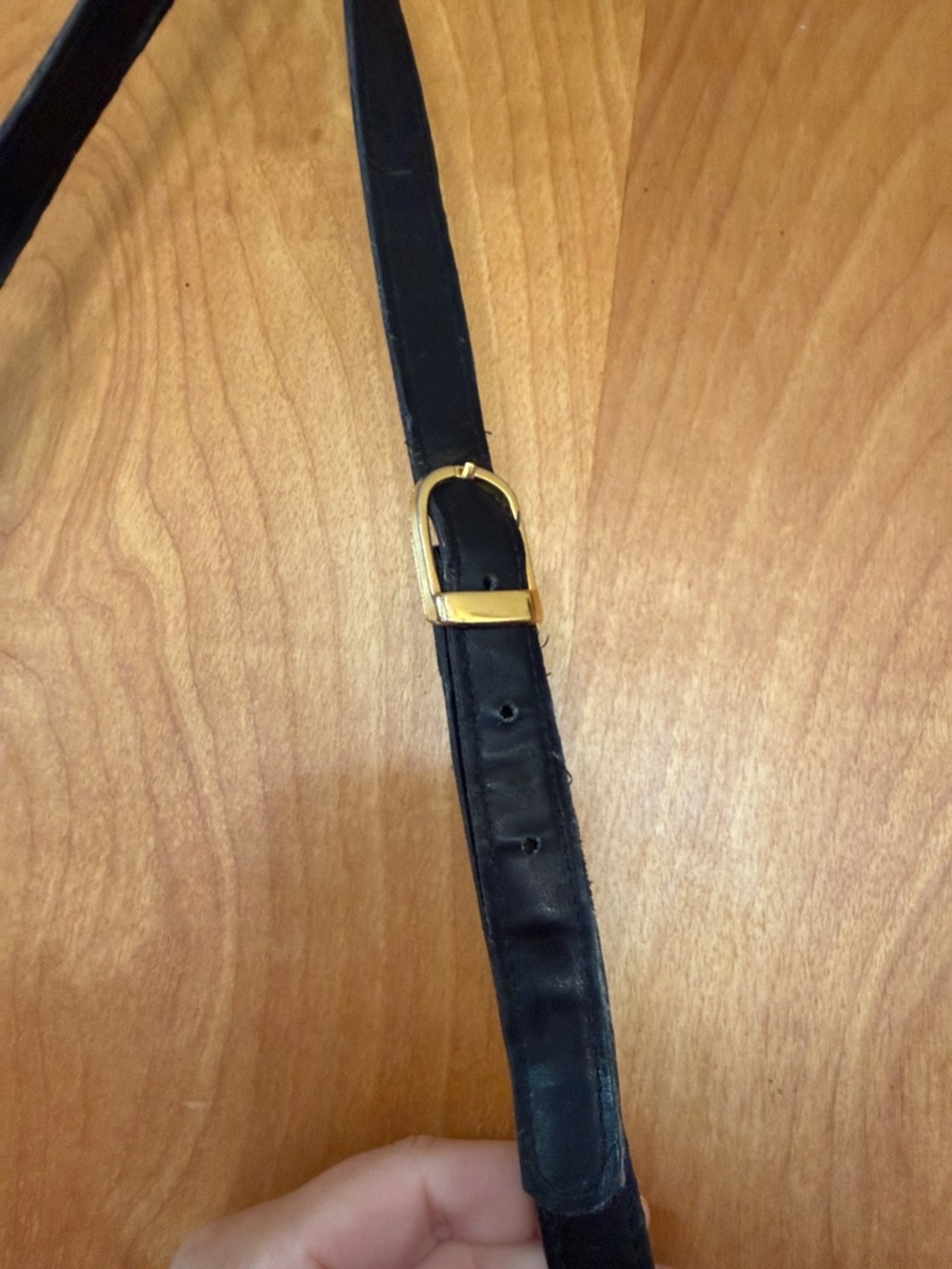 Vintage Paolo Masi Black Leather Briefcase with Gold Hardware - Picture 7 of 16